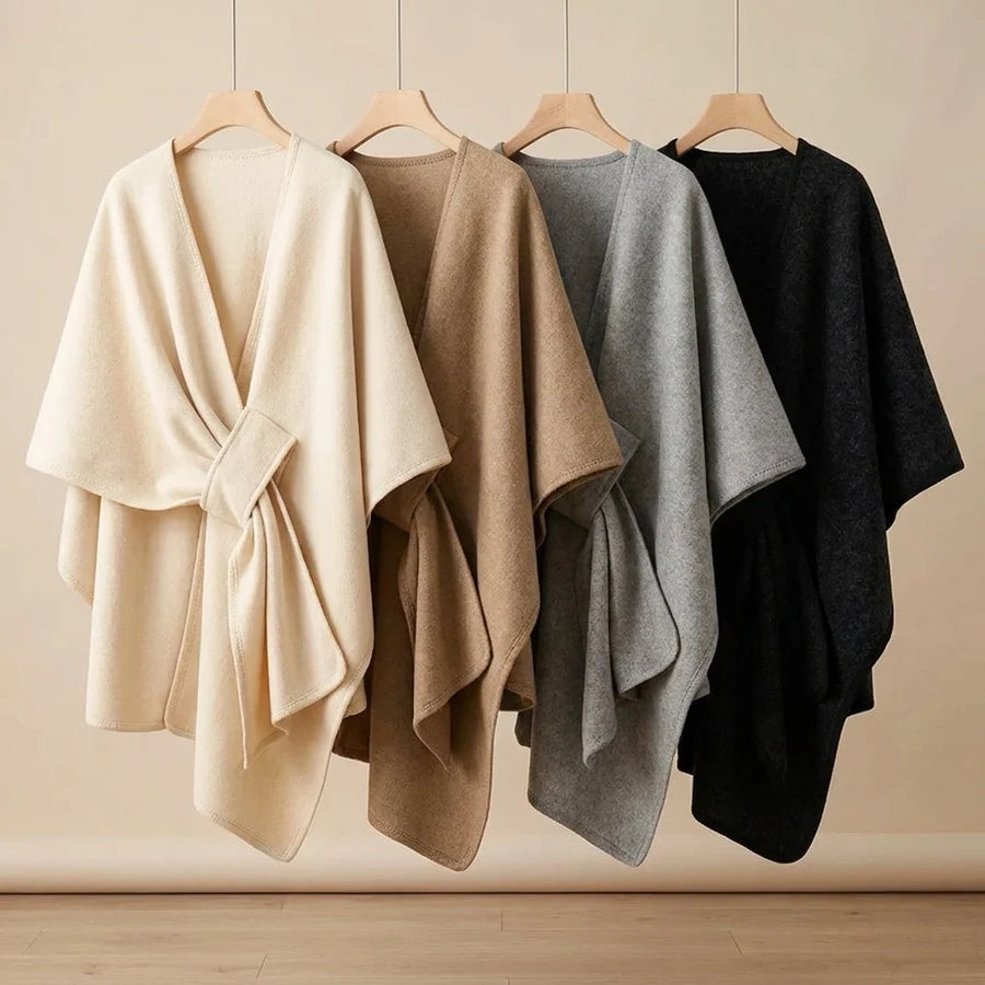 Lovelle Poncho – Featherlight Twill Cotton Poncho