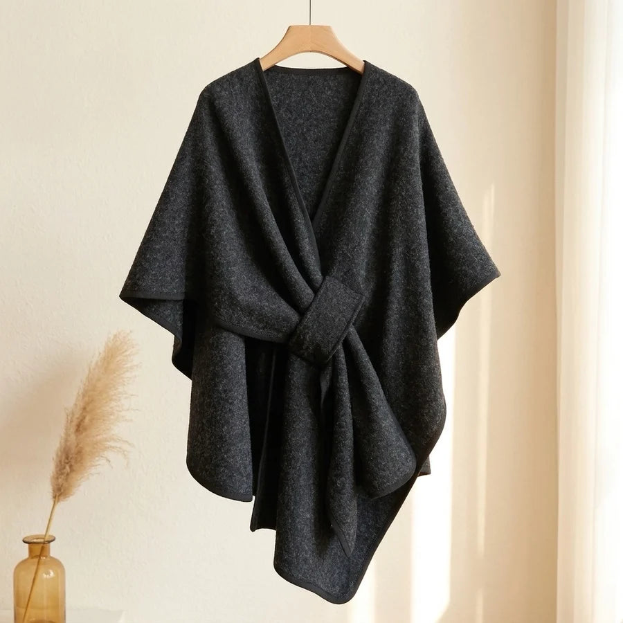 Lovelle Poncho – Featherlight Twill Cotton Poncho