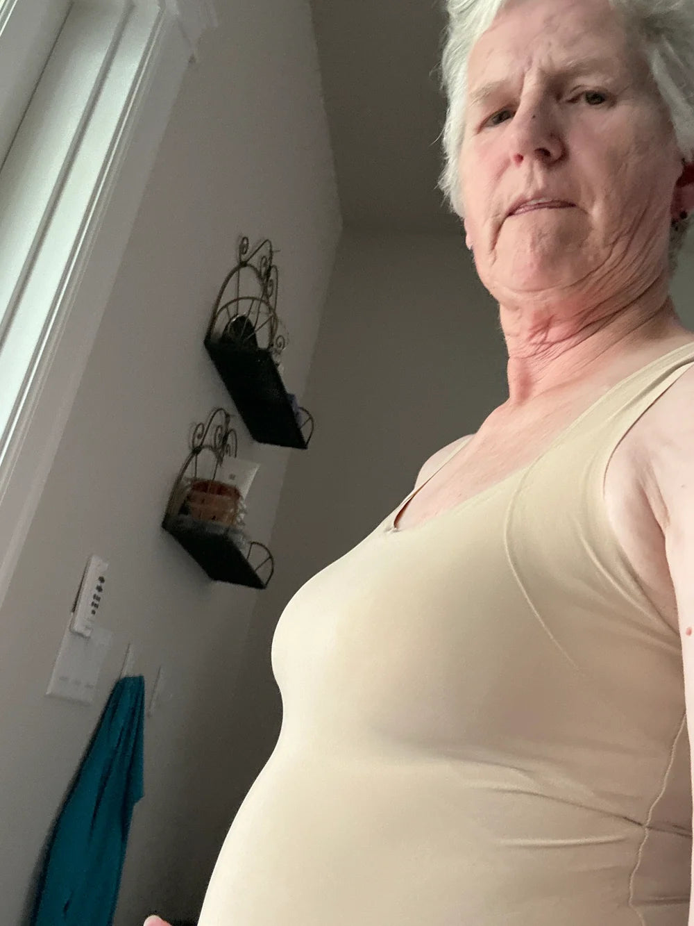 Customer photo of the Lovelle Ease built-in bra tank – Irene N. · Norwich